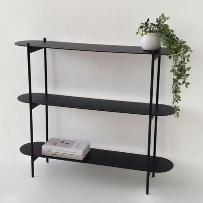 Konsolinis staliukas OMBRE svetainėje – minimalistinė juoda metalinė konsolė