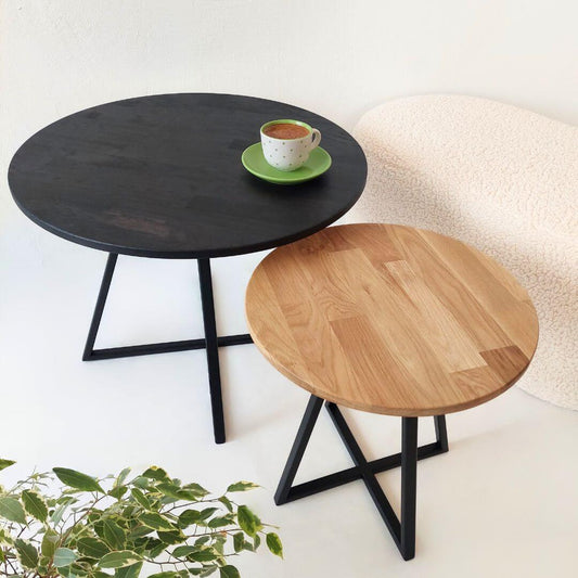 Apvalių kavos staliukų komplektas NORD