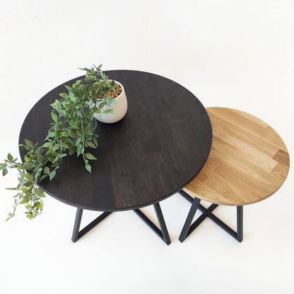 Apvalių kavos staliukų komplektas NORD