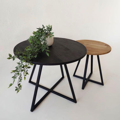 Apvalių kavos staliukų komplektas NORD