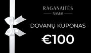 Raganaitės namai dovanų kuponas 100 eurų