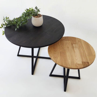 Apvalių kavos staliukų komplektas NORD