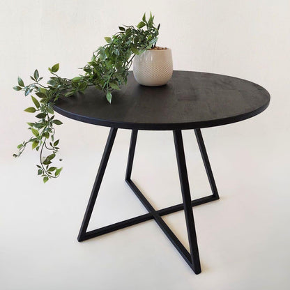 kavos staliukas NORD – juodo metalo kojos