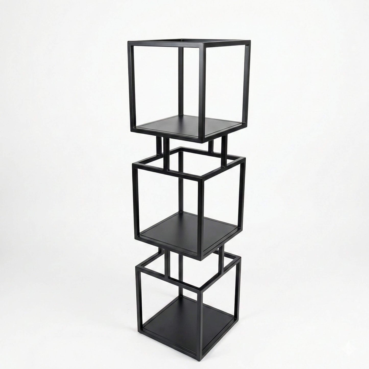 Minimalistinė pastatoma knygų lentyna BOKŠTAS-1 iš šono