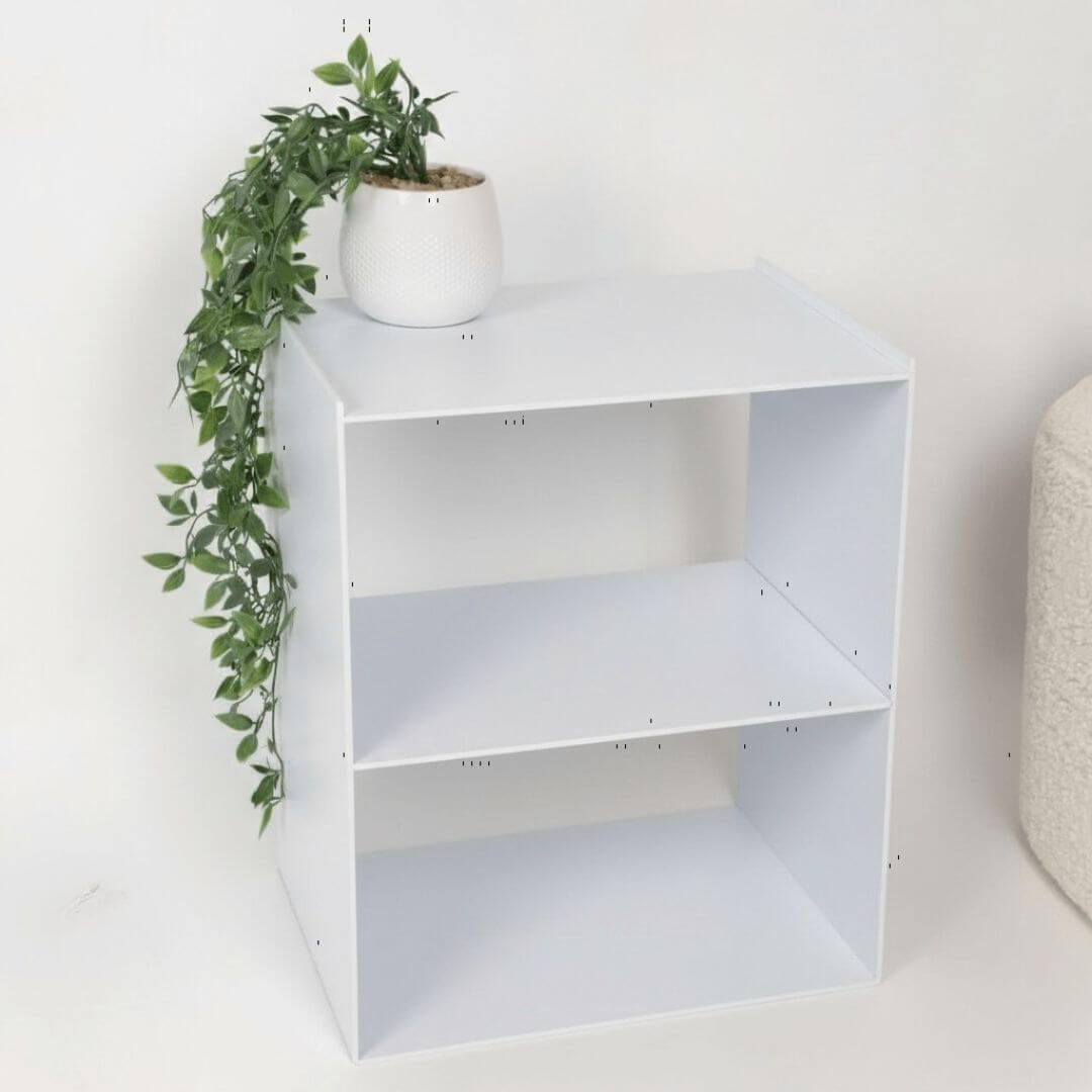 Metalinės miegamojo spintelės LONA-1 su lentyna