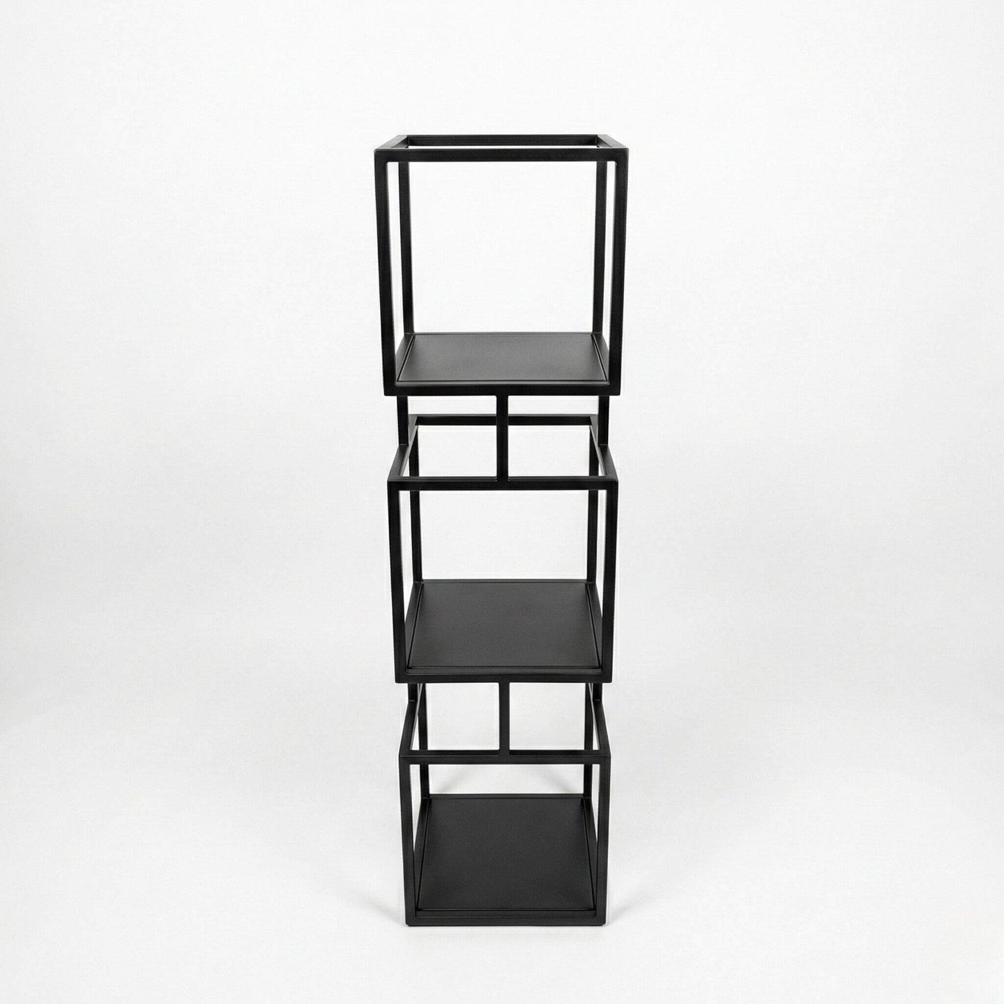 Knygų lentynos BOKŠTAS-1 metalinė konstrukcija ir lentynų detalės