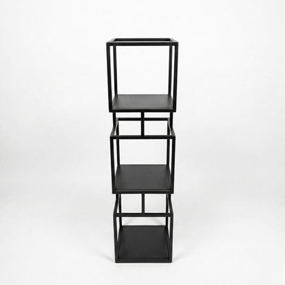 Knygų lentynos BOKŠTAS-1 metalinė konstrukcija ir lentynų detalės