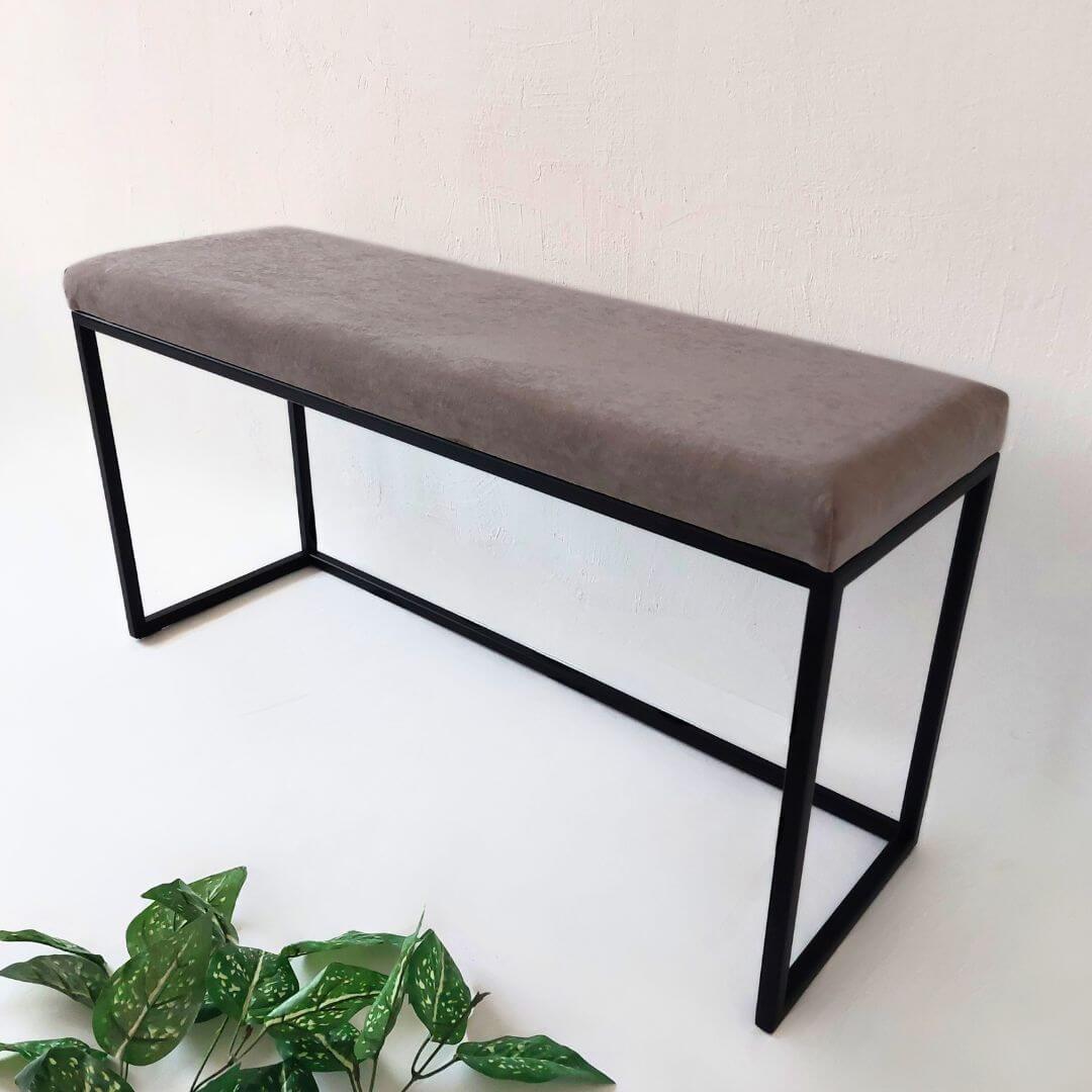 minkštasuolis prieskambariui LINEA -šviesaus audinio sėdimoji dalis