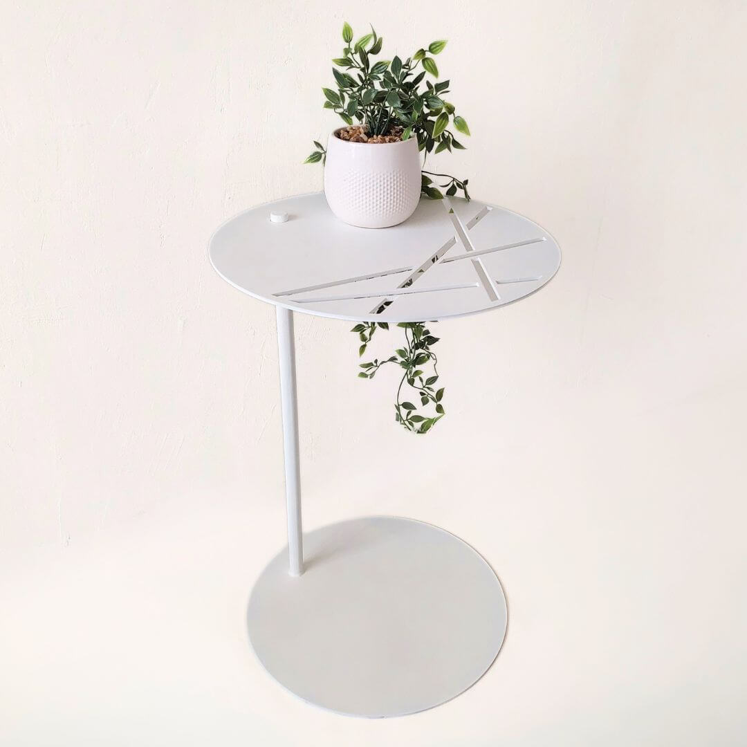 modernus apvalus kavos staliukas