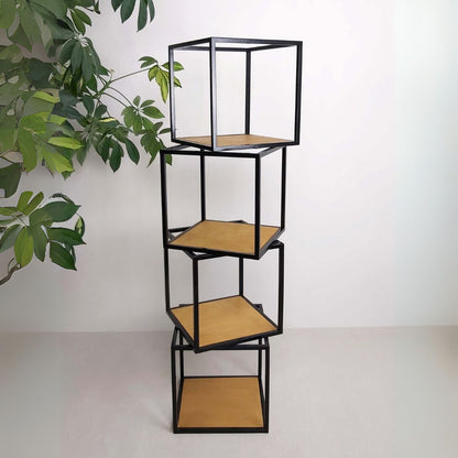 Minimalistinė knygų lentyna
